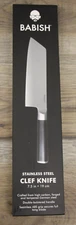 High-Carbon 1.4116 German Steel Cutlery, 7.5" Clef (Cleaver + Chef) Knife