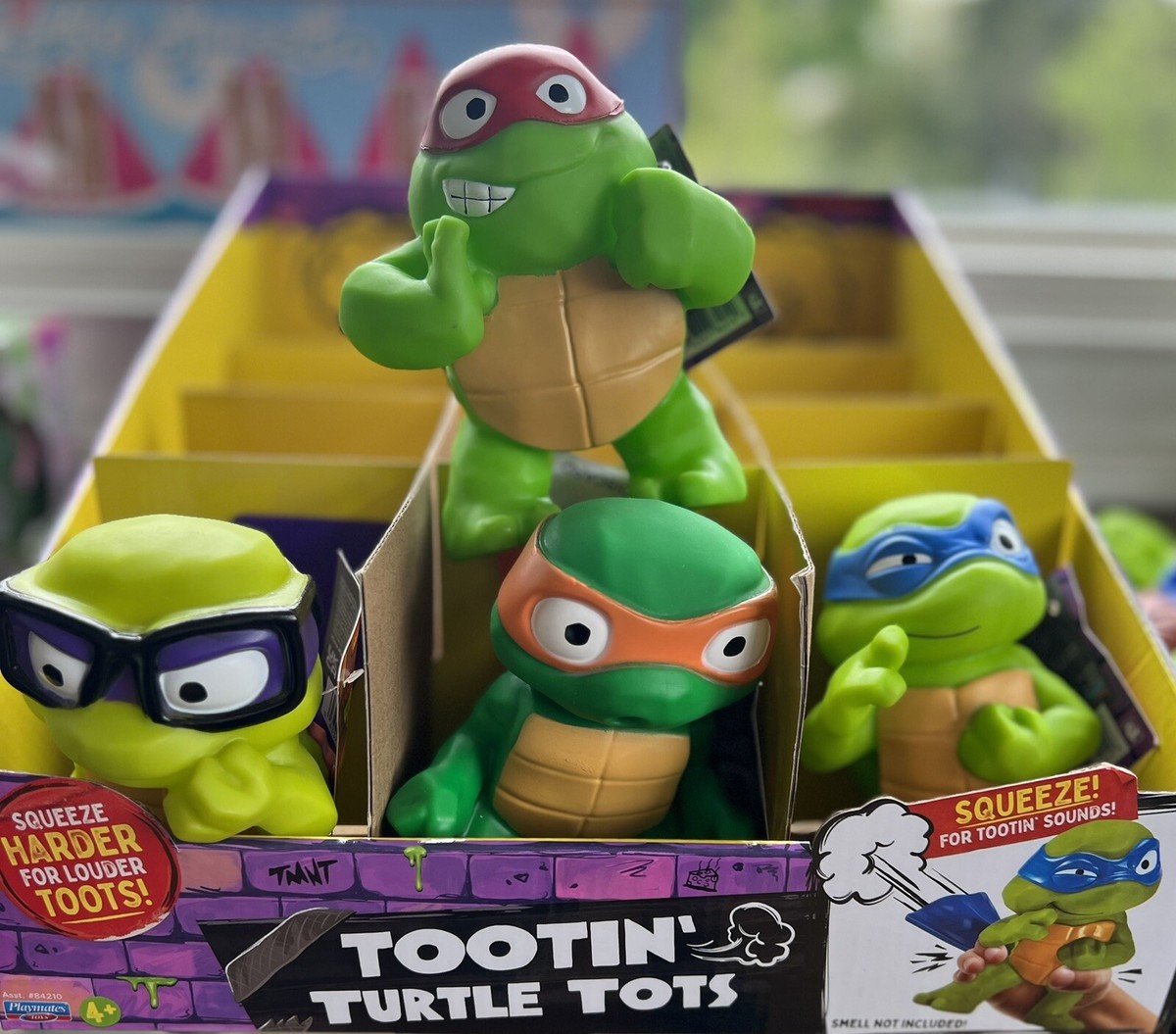 Teenage Mutant Ninja Turtles Mutant Mayhem Tootin Tots Figures 4