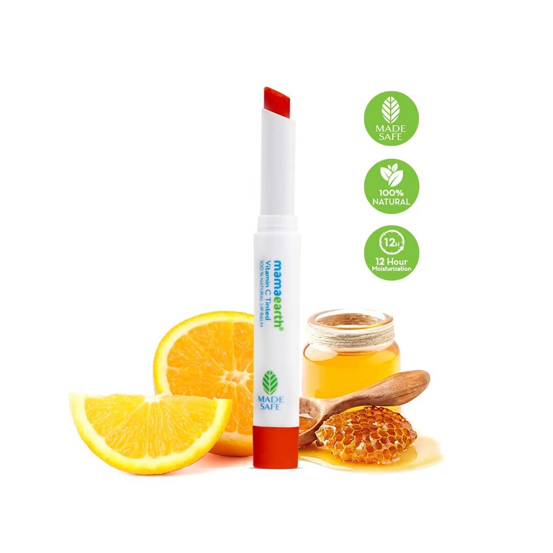 mamaearth vitamin c lip balm MAMAEARTH Vitamin C Tinted Lip Balm - 2 G: Buy Online at Best Price in UAE