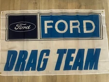 Ford Drag Racing Team Garage Banner Man Cave Banner   3x5ft