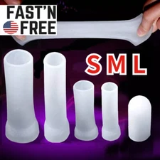 Male Penis-Extender Stretcher Max Vacuum Enhancer Enlarger Silicone Sleeve S-XXL