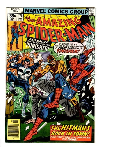 AMAZING SPIDER-MAN #174 - NOVEMBER 1977 - NEAR MINT (NM) - "PUNISHER" & "HITMAN"