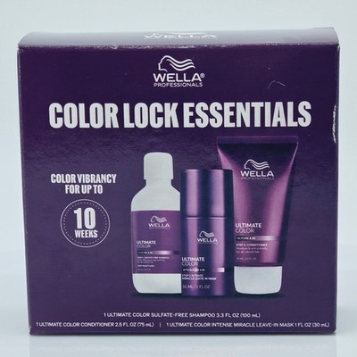 Wella Professionals Color Lock Essentials Ultimate Color 3 Piece Hair Care Set