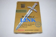 Legend of Zelda II The Adventure of Link Gold Nintendo NES Game Complete in Box