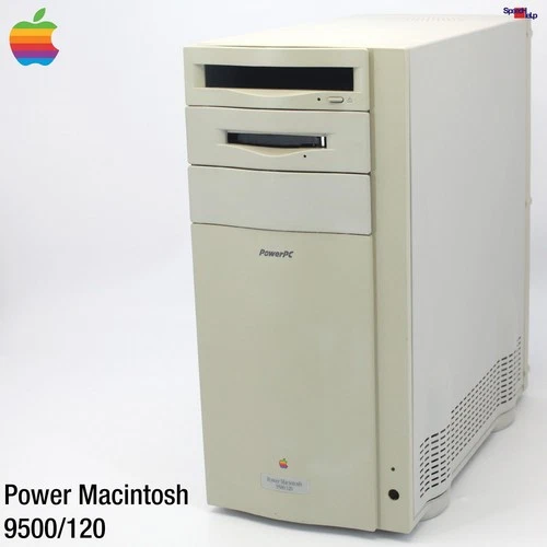 APPLE POWER MACINTOSH 9500/120 POWER PC FLOPPY MOTHERBOARD FDD PSU RAM UNTESTED!