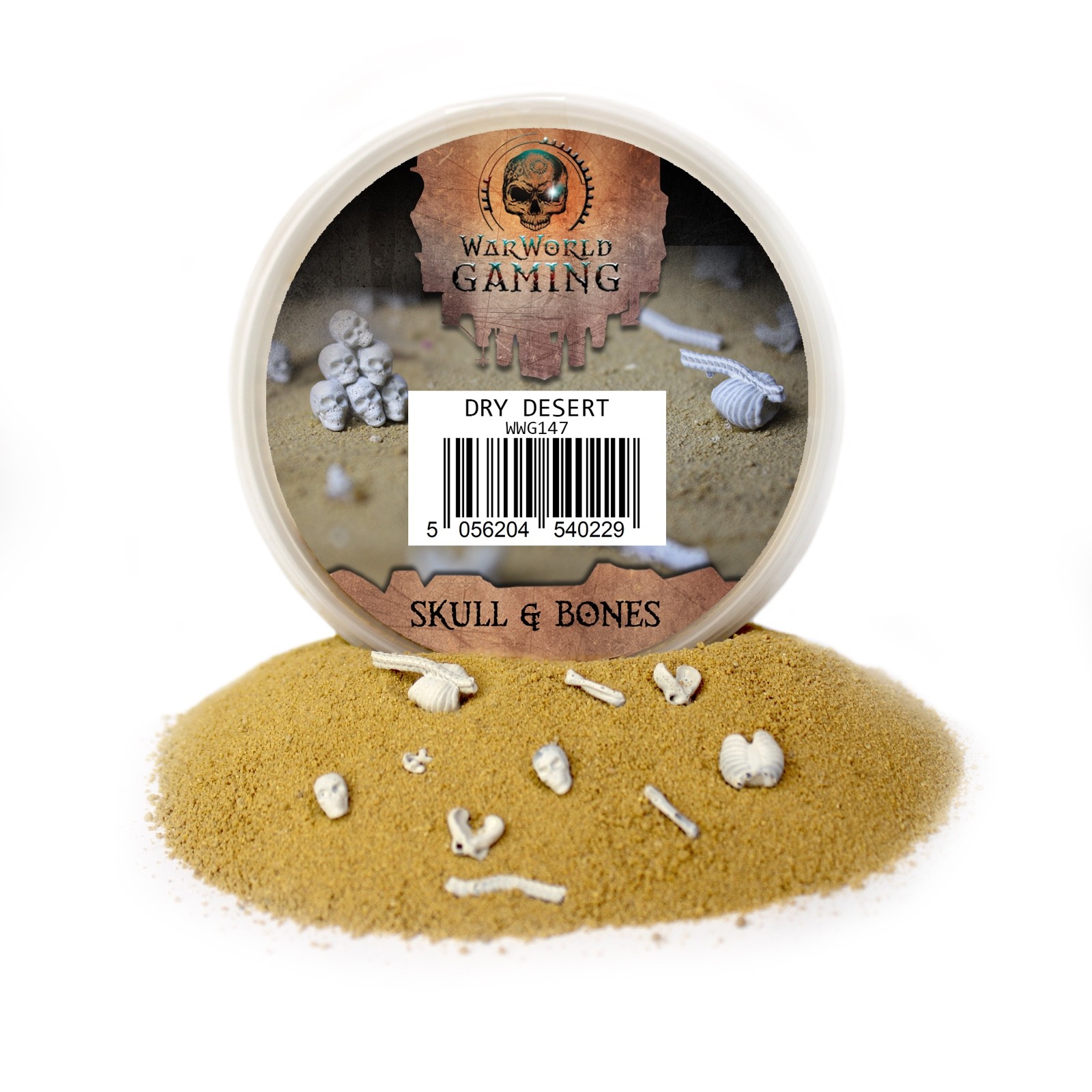 Skull & Bone Kit – Dry Desert Sand 180ml + Resin Bone Sprue – 28mm Wargaming