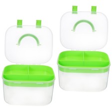 2 Pcs Storage Box Multipurpose Case Sewing Container for Supplies