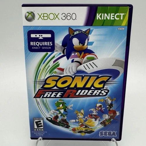 Sonic Free Riders Xbox 360 Kinect Game CIB Complete in Case