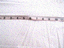 1 yd 100% Cotton Signature Classics by Oakhurst Fabric White with Pastel Dots