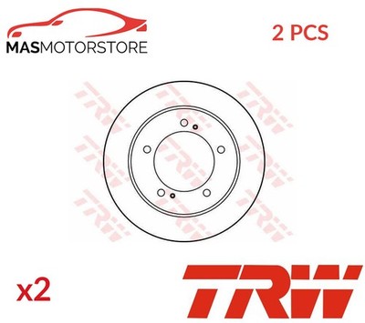 BREMSSCHEIBEN SATZ PAAR VORNE TRW DF1953 2PCS A FÜR SUZUKI SAMURAI,SJ 410
