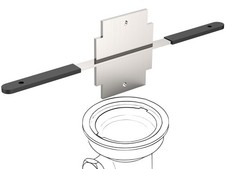 Waste Drain Tool for 3 Tier Sink in Commercial Kitchen Silvery