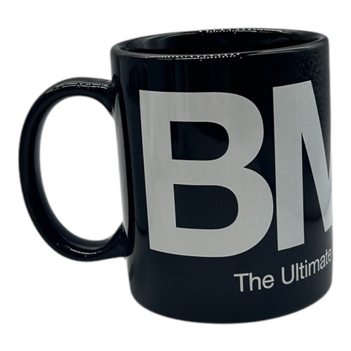 BMW Ultimate Driving Machine Black w/ White Writing Coffee Mug Cup