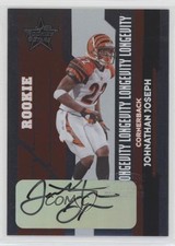 2006 Leaf Rookies & Stars Rookie 30/50 Johnathan Joseph #243 Auto 0f8