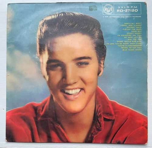 ELVIS PRESLEY SELF TITLED RCA RD27120 UK 1ST PRESS 1959 MONO BLACK/SILVER EX/VG+