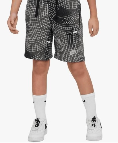 Nike Jordan Big Kids' Sportswear Club Fleece Shorts Black print Size S - Picture 2 of 2