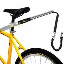 Dog Bike Leash 180  Rotating - Dogs Bike Attachment Bicycle Pet Leash Hands F...