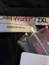 NWT Black Size 2XL Unisex Chef Coat From The Brand Chef Works "Own The Kitchen"