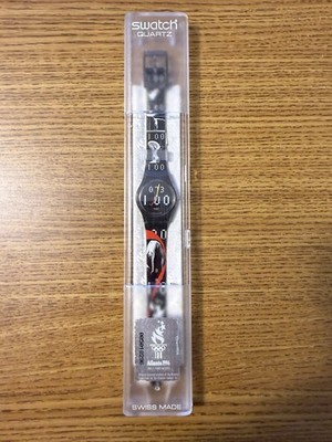 Swatch 1996 Atlanta Olympics Centennial Games Nadia Comaneci Wristwatch. NEW!!
