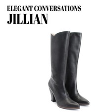 Fluevog Elegant Conversations Jillian black heeled midcalf boot -7 fits 6.5/6