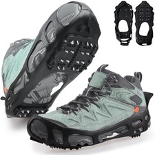 Ice Cleats Snow Traction Crampons for Walking on Snow  Ice Non-Slip Overshoes