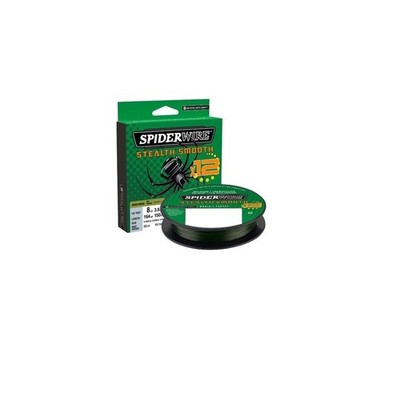 SpiderWire Stealth Smooth x12 Braid 0,23mm / 23,6kg / 150m Moss Green Geflochten