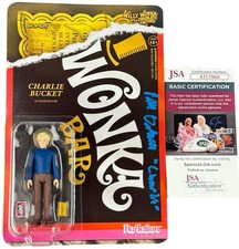 Peter Ostrum signed ReAction Figure Charlie Bucket Willy JSA Authentication