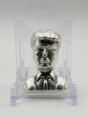 🔥Donald Trump Hand Poured 2.5 Troy Oz .999 Fine Silver Art Bar🔥