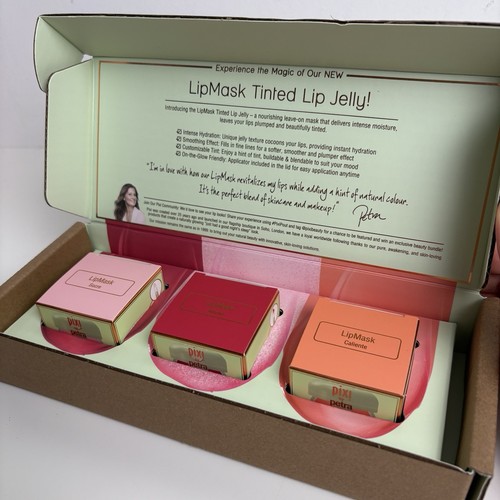 NIB Pixi Beauty Lip Mask Tinted Lip Jelly Gloss Trio LOT - Picture 2 of 13