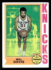 1974-75 Topps Mel Davis #43 - New York Knicks