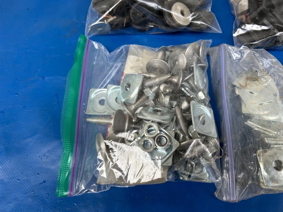 Big Lot of Snowmobile Track Studs Plates Backers Tnuts WOODYS SABRE GOLD DIGGER - Image 2 of 4