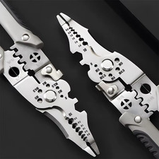 8.5 Inch Heavy Duty Wire Stripper Cutter Crimper Multifunction Electric Pliers