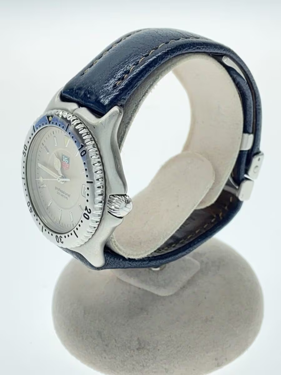 TAGHeuer Quartz Watch Analog Leather IVO NVY SS WI1210 image 2