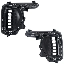 Set of 2 Fog Light Covers Front Driver & Passenger Side Left Right Pair