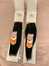 2 Pack 10   Color 1 Jet Black Bravo BRAZILIAN REMY YAKY 100 human hair