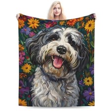 Cute Blanket Gifts for Women Girls Kids Dog Lovers, Puppy 50"x60" Havanese
