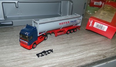 Herpa 150378 DAF CF Silo Drucksilocontainer-Sattelzug Hoyer-Talke _ H2028