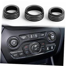  Volume Tune Air Conditioner Knob Covers Compatible with Durango B-Long Black