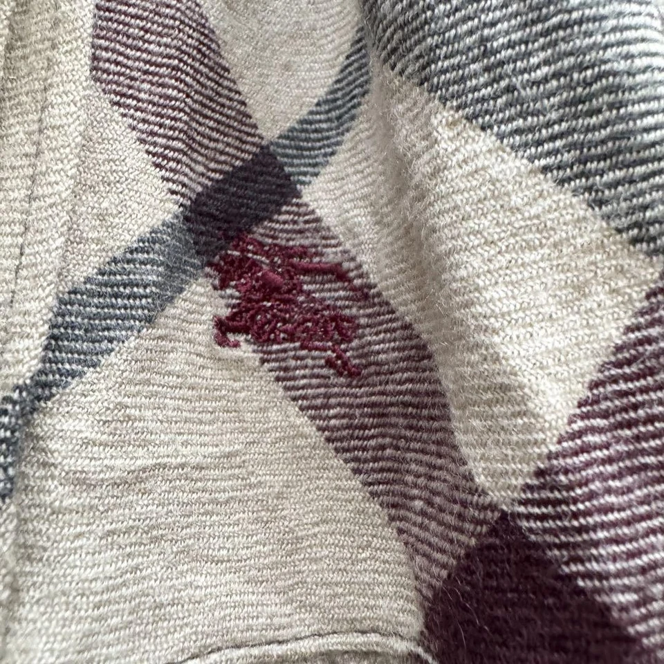 Burberry Blue Label Nova Check Brown Dress Size 36 Short Sleeve Tiered - Image 4 of 4