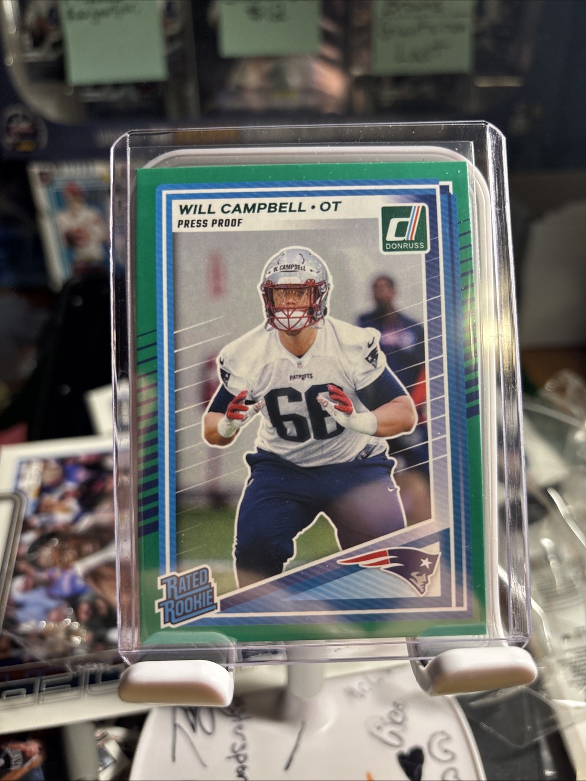 2025 Panini Donruss - Rated Rookie Will Campbell #345 Press Proof Green (RC)