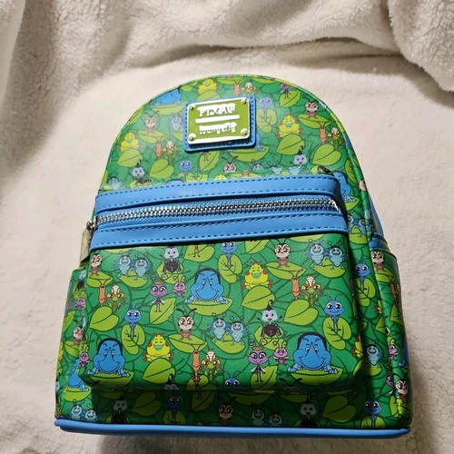NWT Loungefly Disney A Bug's Life Mini Backpack Green 