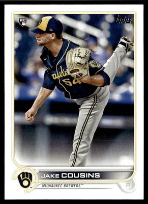 2022 Topps Jake Cousins Rookie Milwaukee Brewers #20