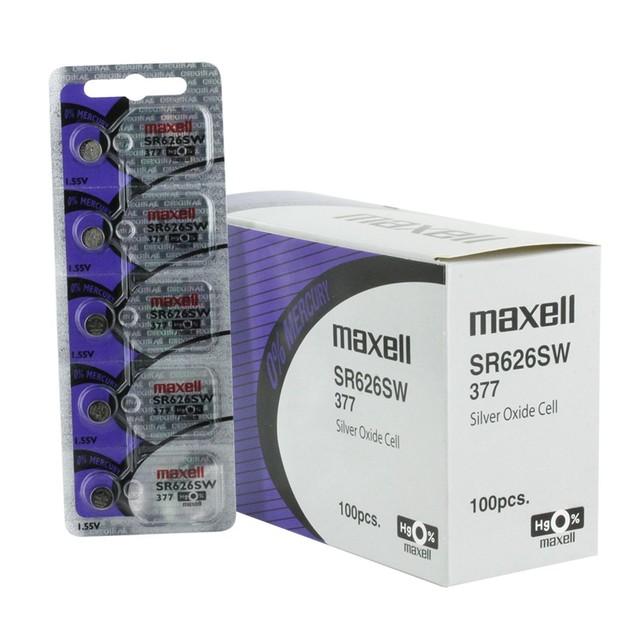 5 MAXELL LR626 AG4 377 SR626 177 LR66 1.55 VOLT SILVER OXIDE BATTERY SR626SW eBay
