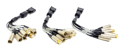 LOT OF 3 - MATROX Y6121-00 DIGISUITE ANALOG AUDIO CABLE SET BLACK - NEW!