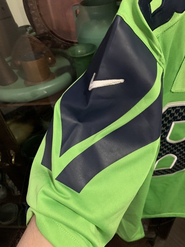 Seattle Seahawks Football Team #88 Jimmy Graham Jersey Sz LG Color Rush Mens - Picture 11 of 11