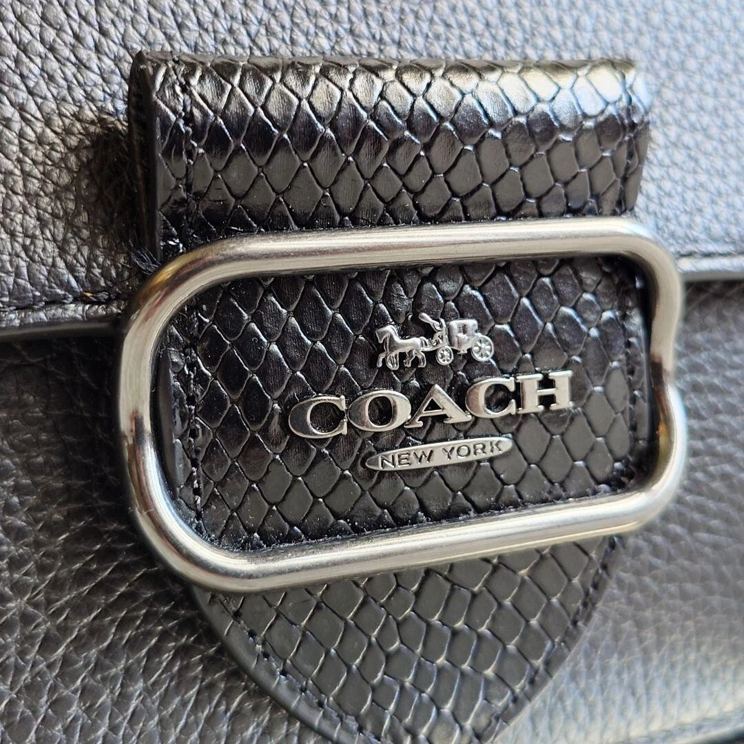 Borsa a tracolla Coach CE562 2 vie Morgan pelle nera donna prezzo premium