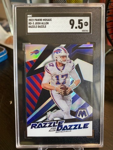 Josh Allen #RD-3 2022 Panini Mosaic Razzle Dazzle card