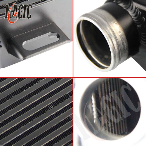 Intercooler de montaje superior negro para Subaru Impreza 2.0L 2.5L WRX 02-07 y STI 04-07 - Imagen 6 de 7