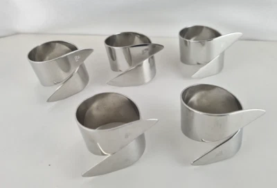 5 Serviettenringe WMF Stockholm Cromargan - Bild 1 von 3