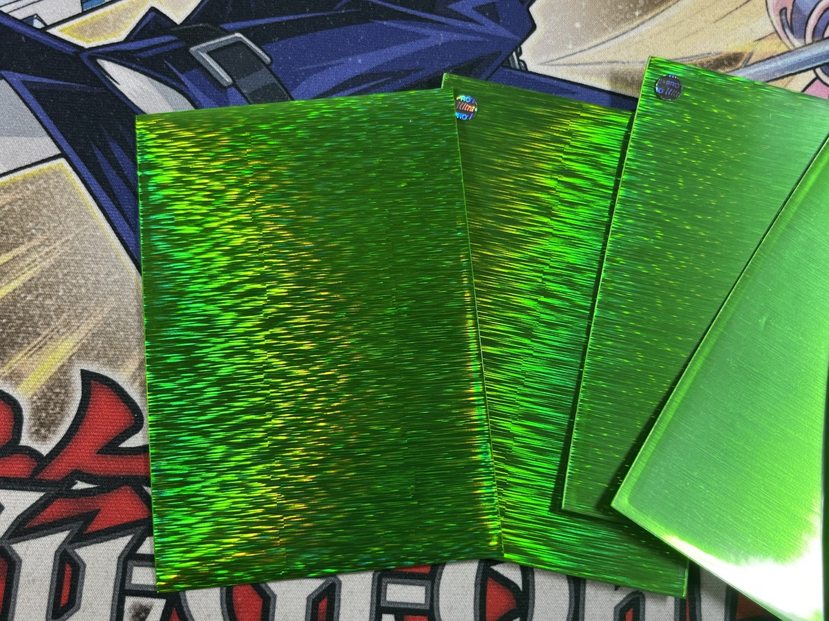 green yugioh card sleeves Ultra Pro Deck Protector Spectrum Green Sleeves 50 Loose Yugioh Card Game