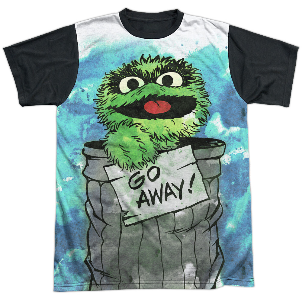 Sesame Street Can It Adult Halloween Costume Tee in Black Back Sizes S-3XL
